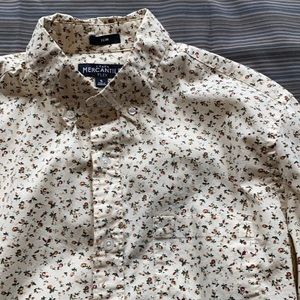 Floral print button down